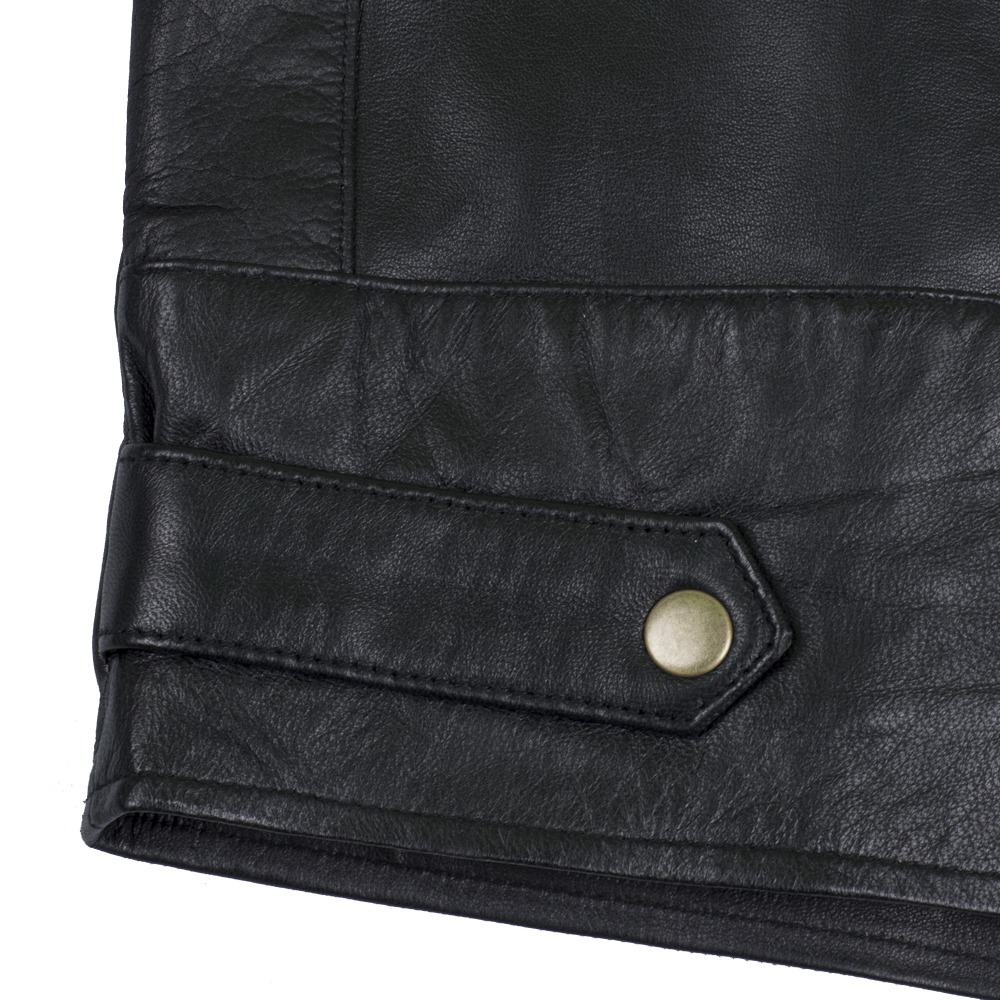 Men's Official Ducati Black Leather and Textile Motorcycle Jacket