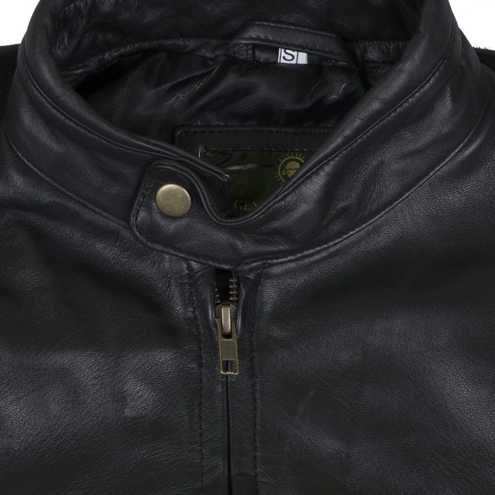 Men's Official Ducati Black Leather and Textile Motorcycle Jacket