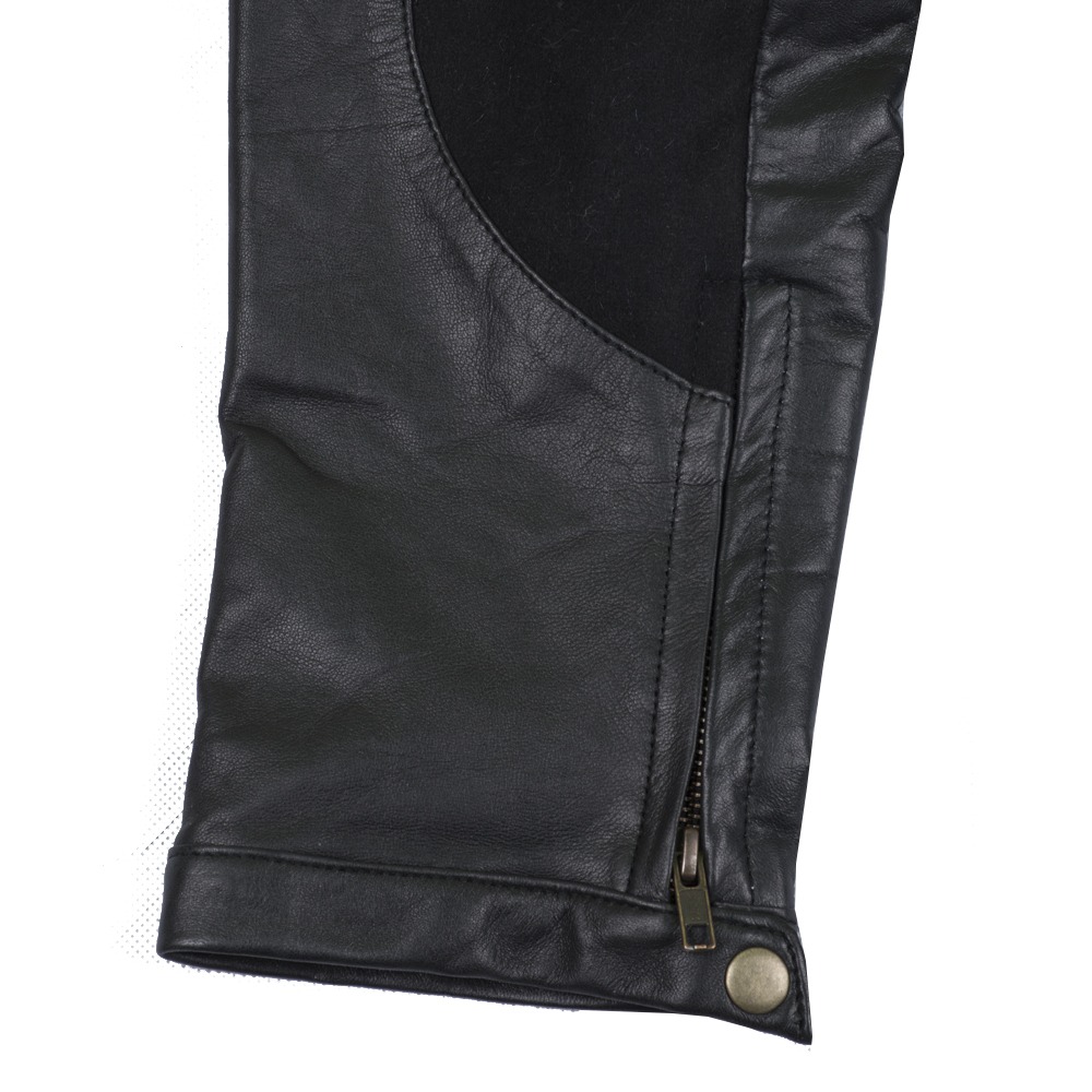 Men's Official Ducati Black Leather and Textile Motorcycle Jacket